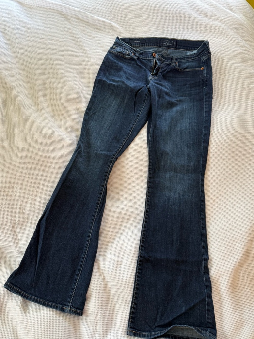 Lucky Brand Dark Indigo Sofia Boot Jeans